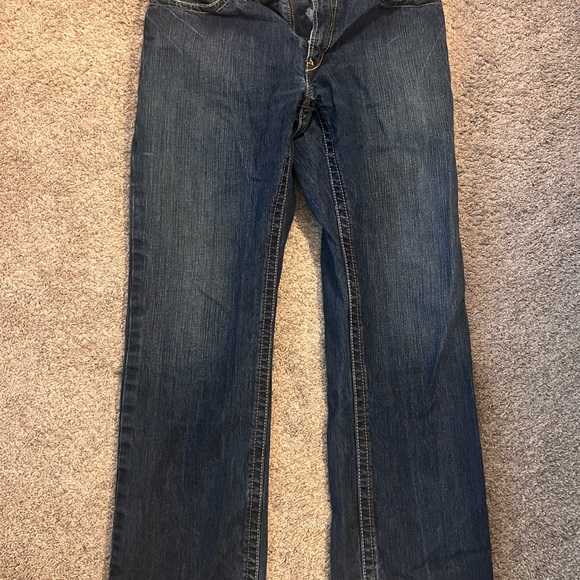 Ariat Men's Dark Blue Bootcut Work Jeans - Picture 2 of 8